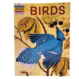 VTG 1st Ed. 1960 How and Why Wonder Book of Birds 5009, PB